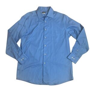 Van Heusen Dress Shirt Blue Men’s Size Neck 15.5